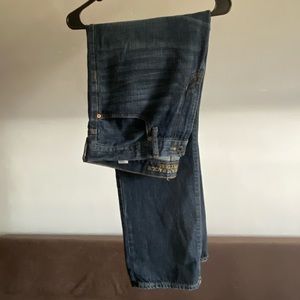 American Eagle Relaxed Straight Jeans in Dark Navy